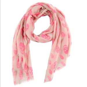 Pink skull scarf